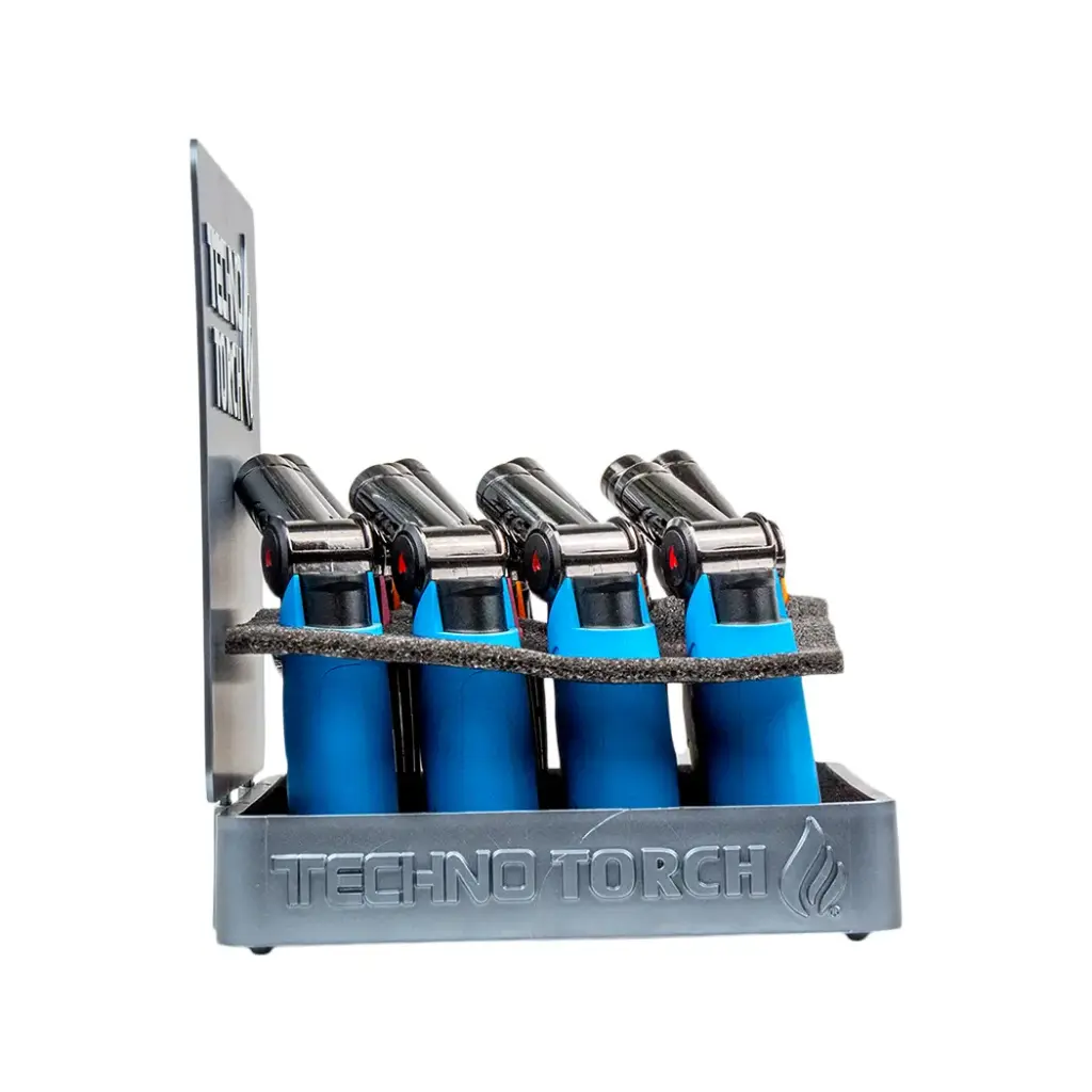 TECHNO FLEXI TORCH LIGHTER 16CT - RUBBER FINISH