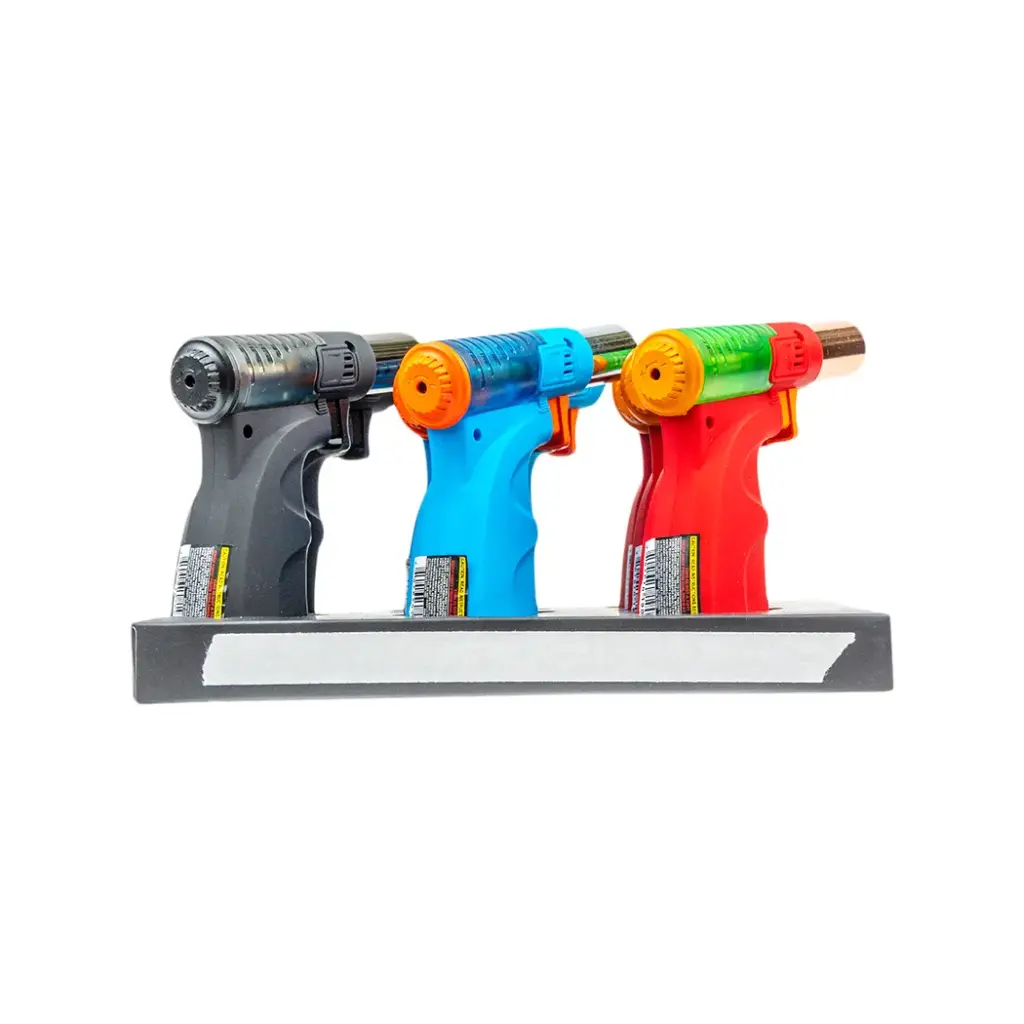 TECHNO TORCH LIGHTER 9CT - ASSORTED