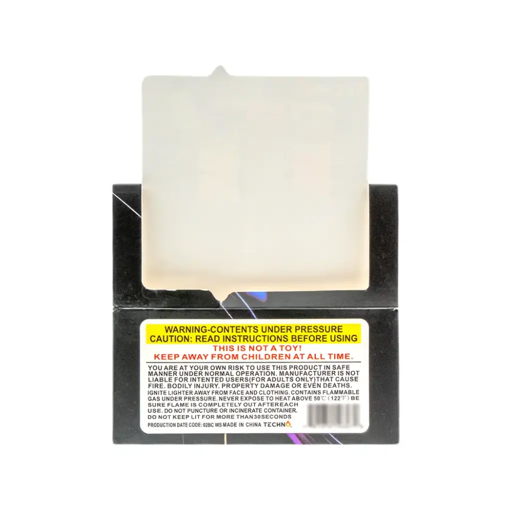 TECHNO FROSTED COLOR FLIP TOP LIGHTER - 15CT