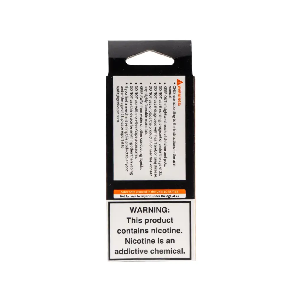 GEEK VAPE AEGIS NANO REPLACEMENT POD CARTRIDGE 2PK RESISTANCE 