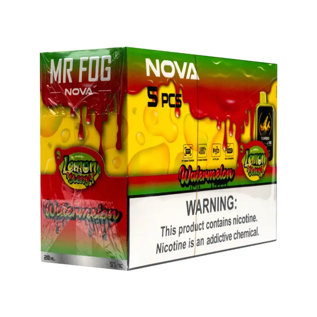 MR FOG NOVA 5PK 36K PUFFS (LEMON STEEZY) WATERMELON 