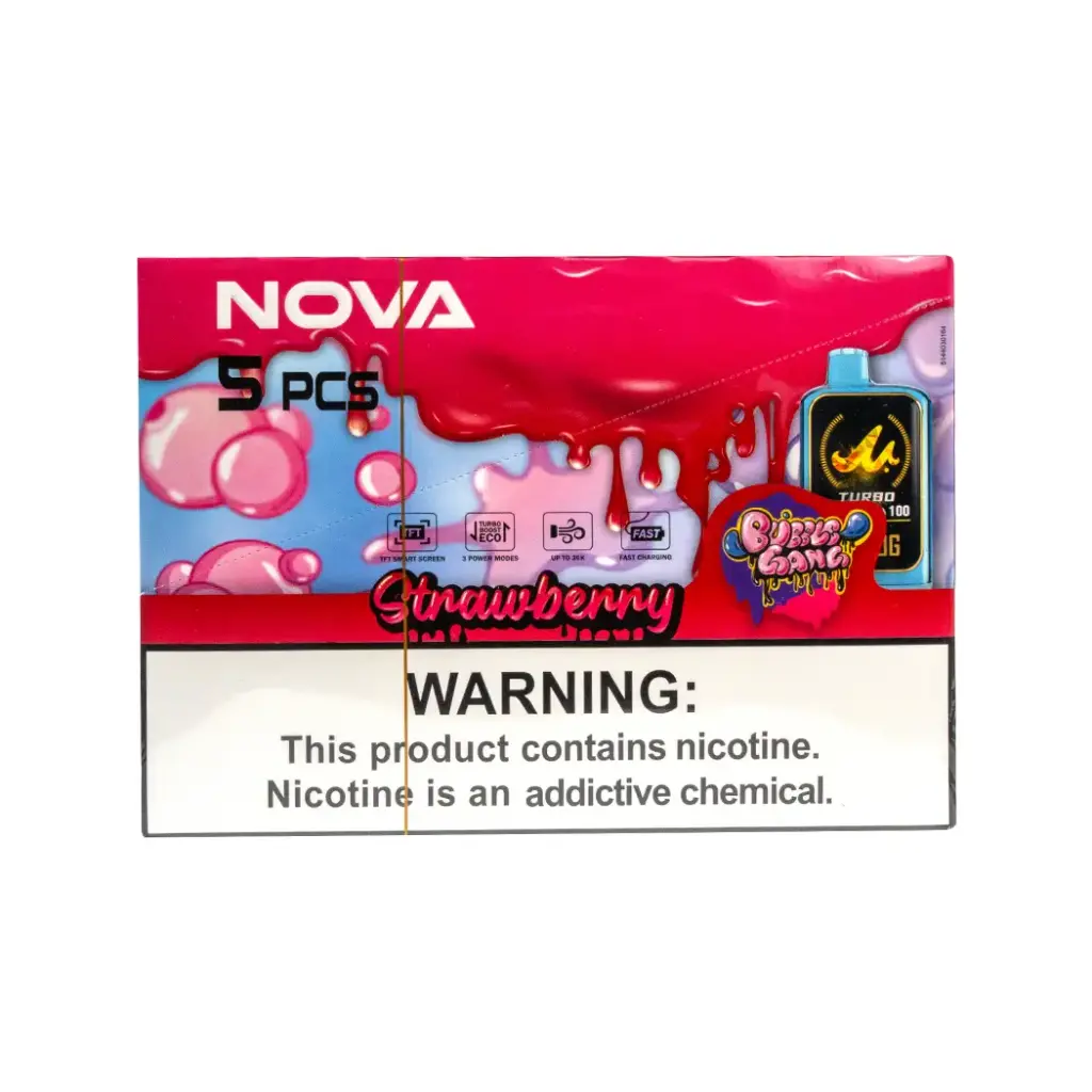 MR FOG NOVA 5PK 36K PUFFS (BUBBLE GANG) STRAWBERRY