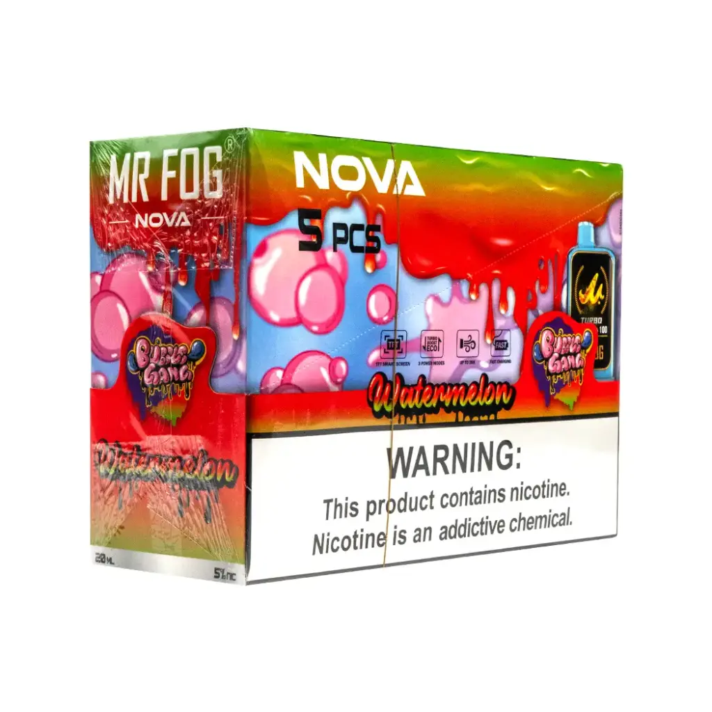 MR FOG NOVA 5PK 36K PUFFS (BUBBLE GANG) WATERMELON 