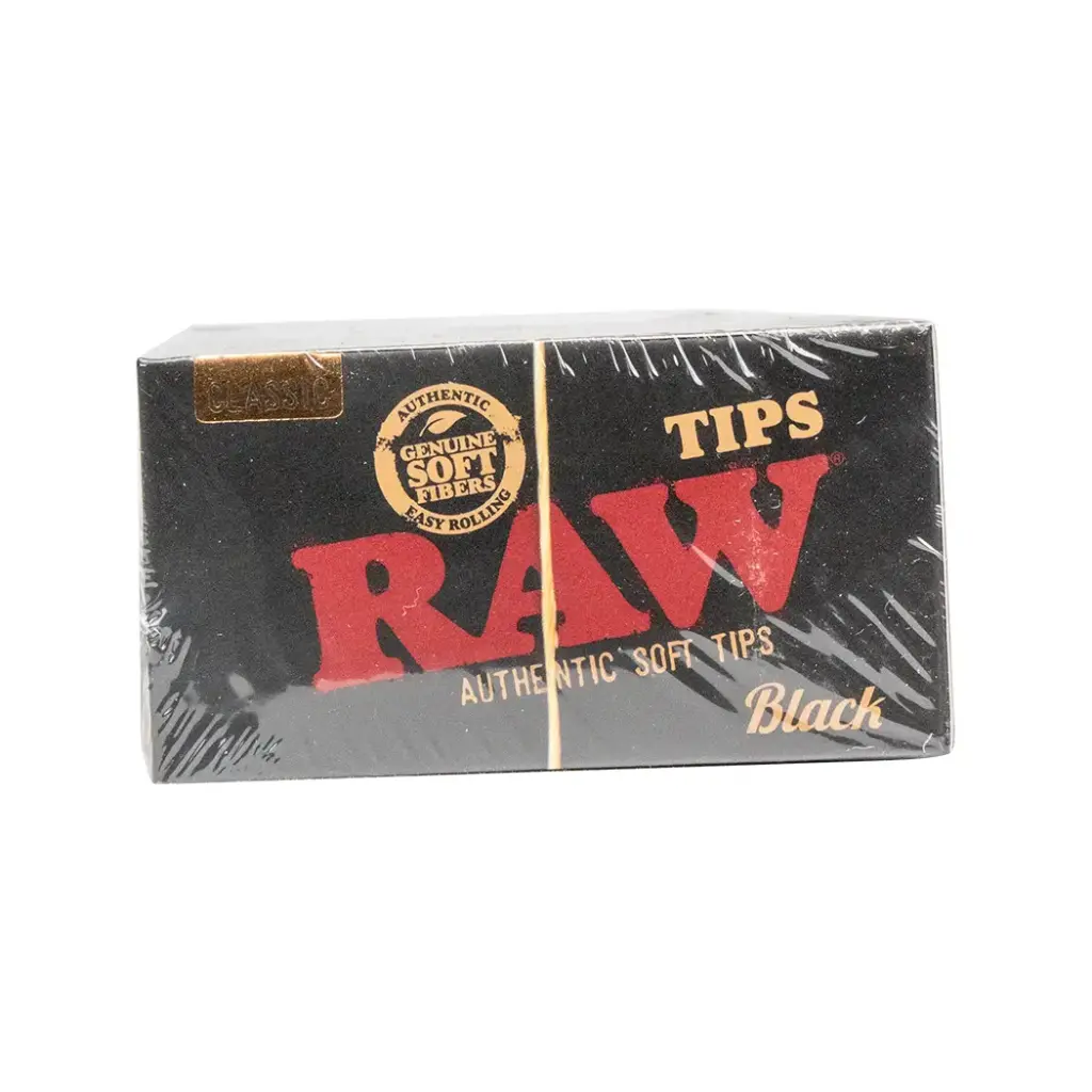 RAW BLACK CLASSIC TIPS 50 PER BOX