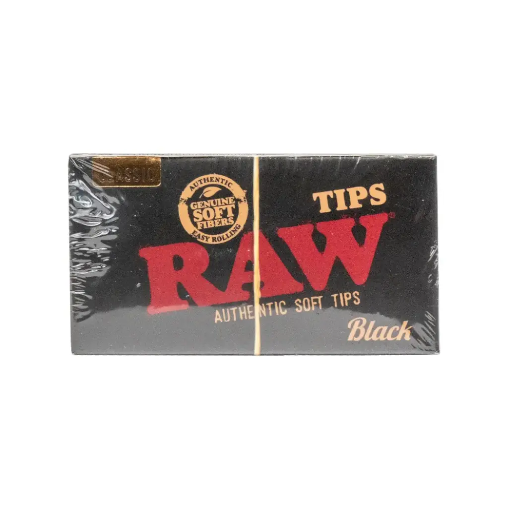 RAW BLACK CLASSIC TIPS 50 PER BOX