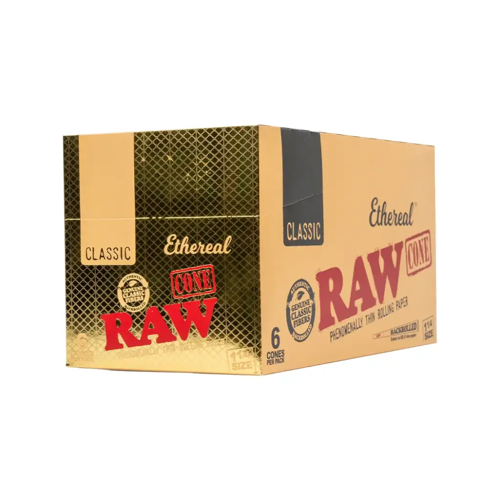 RAW ETHEREAL CONE 1 1/4 32 PER BOX