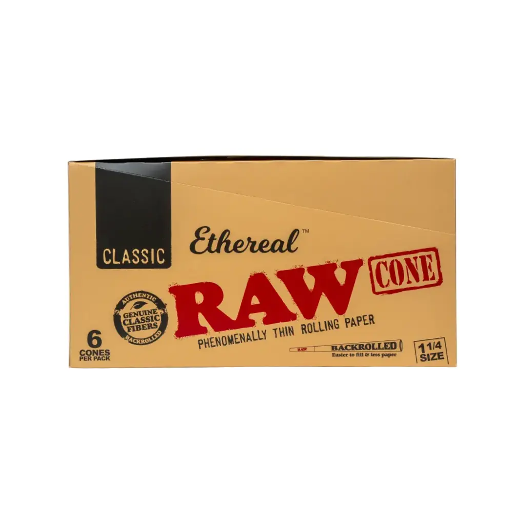 RAW ETHEREAL CONE 1 1/4 32 PER BOX