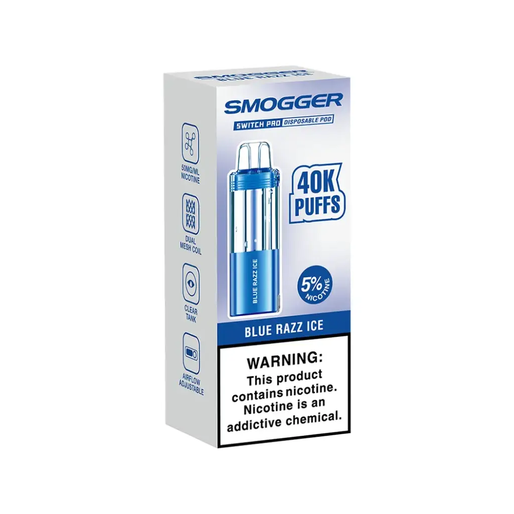 SMOGGER 5PK SWITCH PRO POD 40K PUFFS DISPOSABLE 