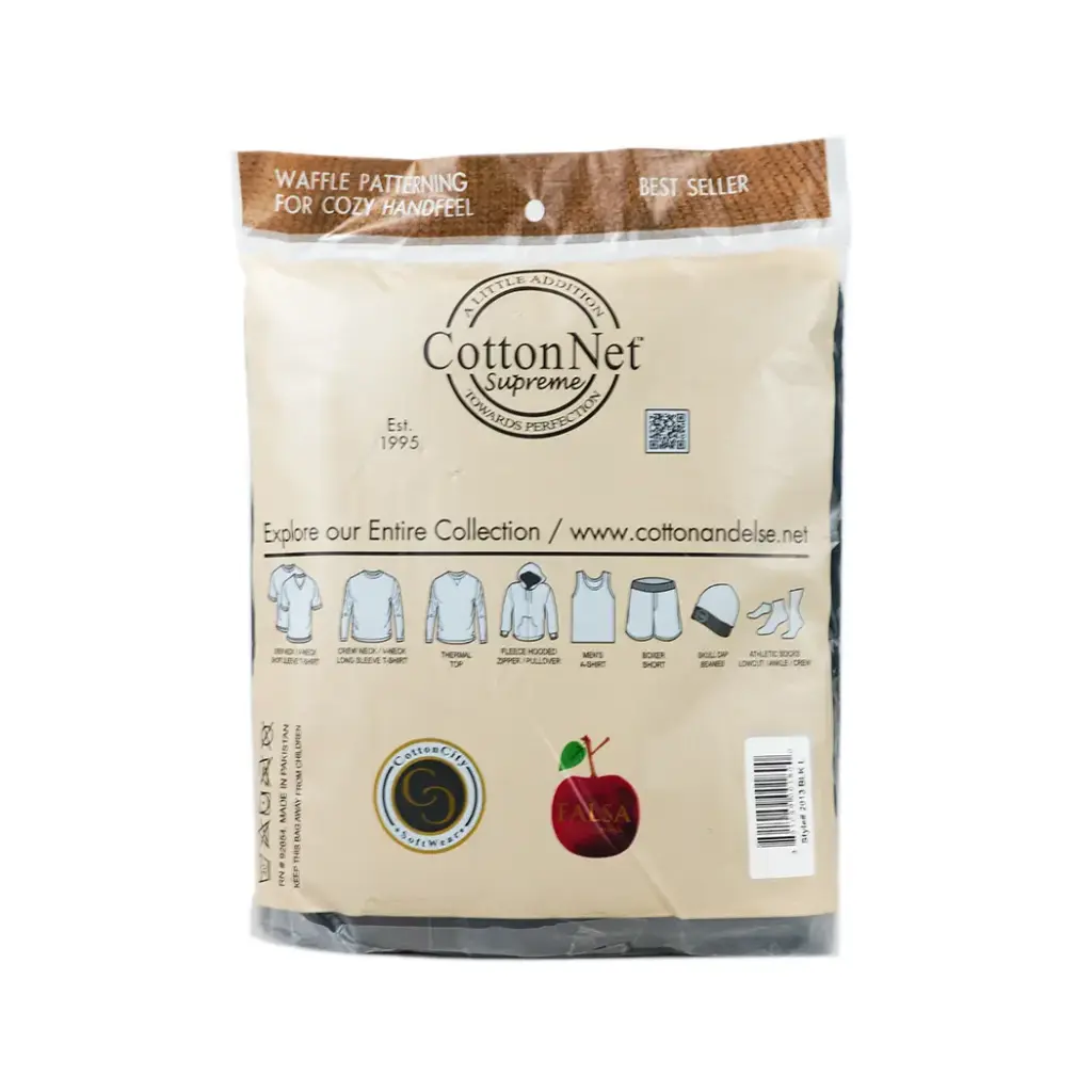 COTTONNET THERMAL BLACK LARGE