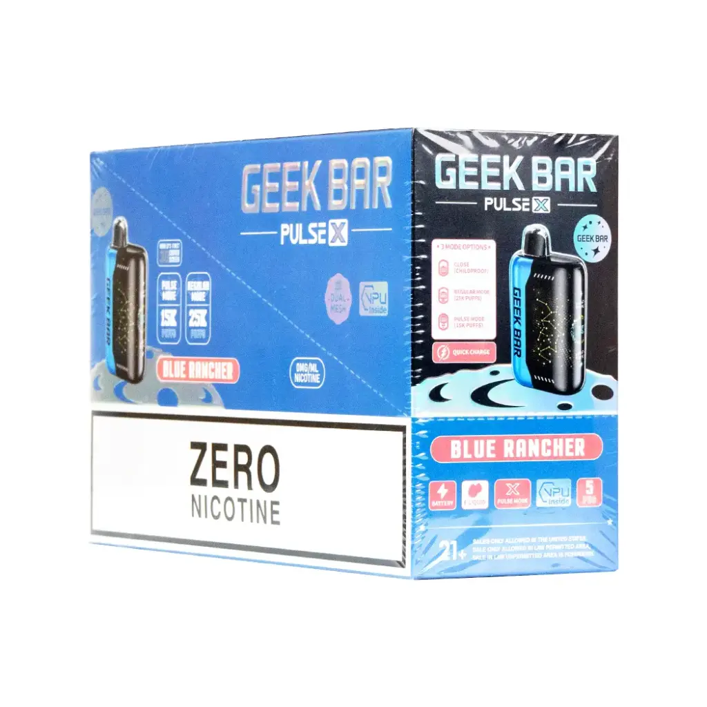 GEEK BAR PULSE X 0% 1X5PK DISPOSABLE (25000)