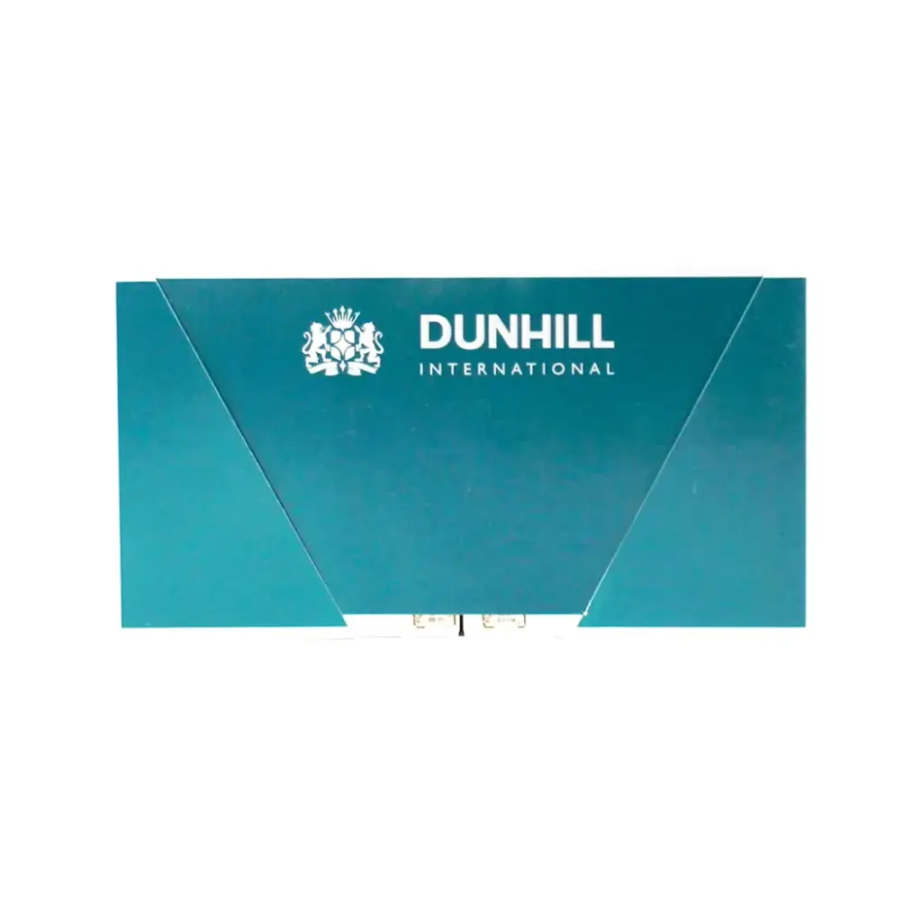 DUNHILL 100'S INTERNATIONAL GREEN BOX