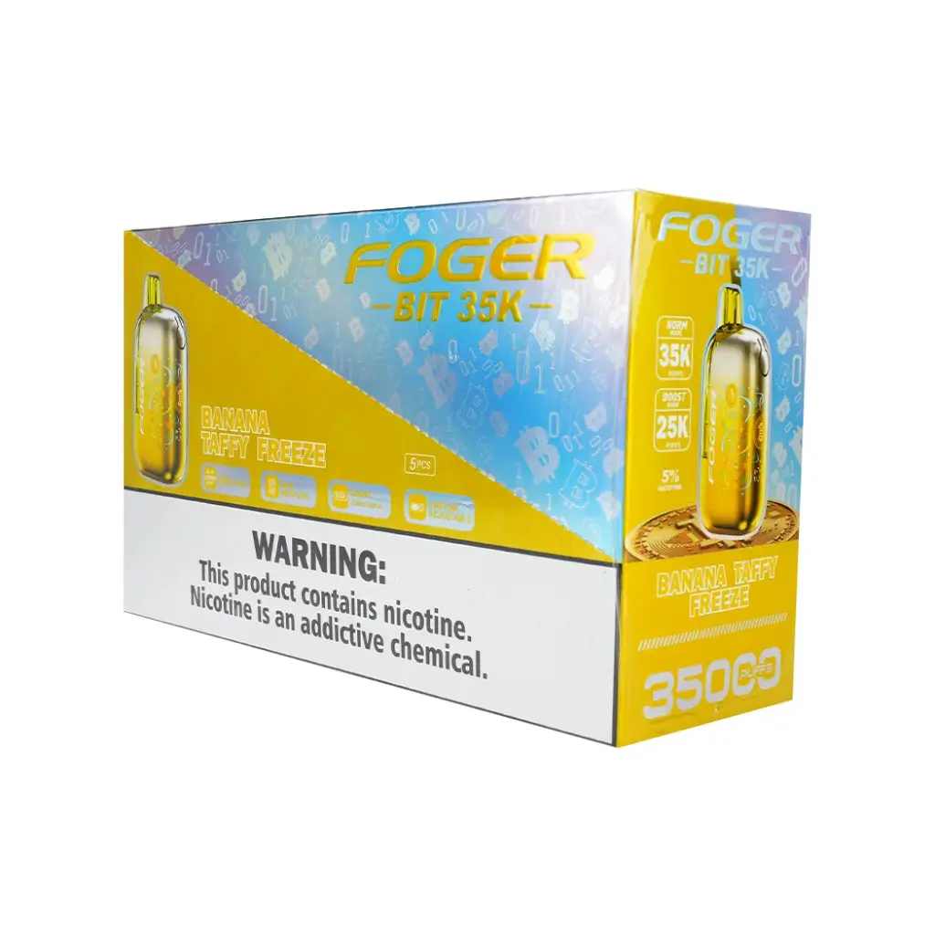 FOGER 5PK BIT 5% DISPOSABLE 35K PUFFS