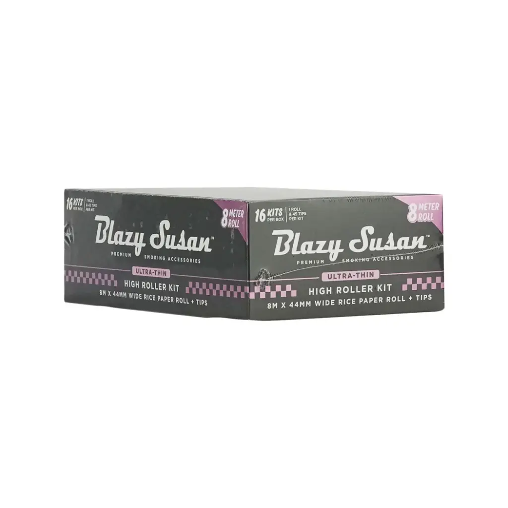 BLAZY TIPS BLACK ULTRA THIN 16 HIGH ROLLER KIT 8 METER ROLL