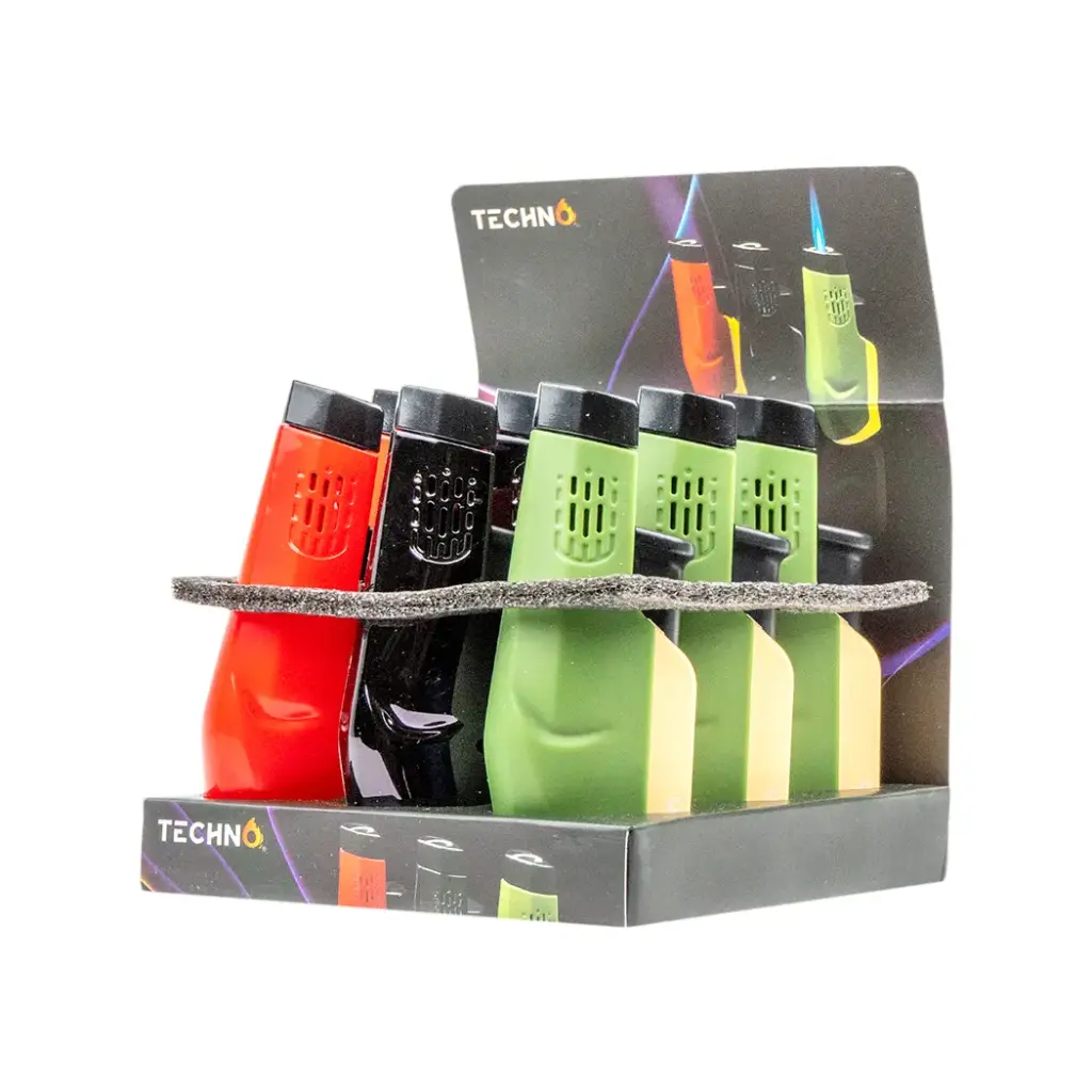 TECHNO TORCH LIGHTER - 9CT