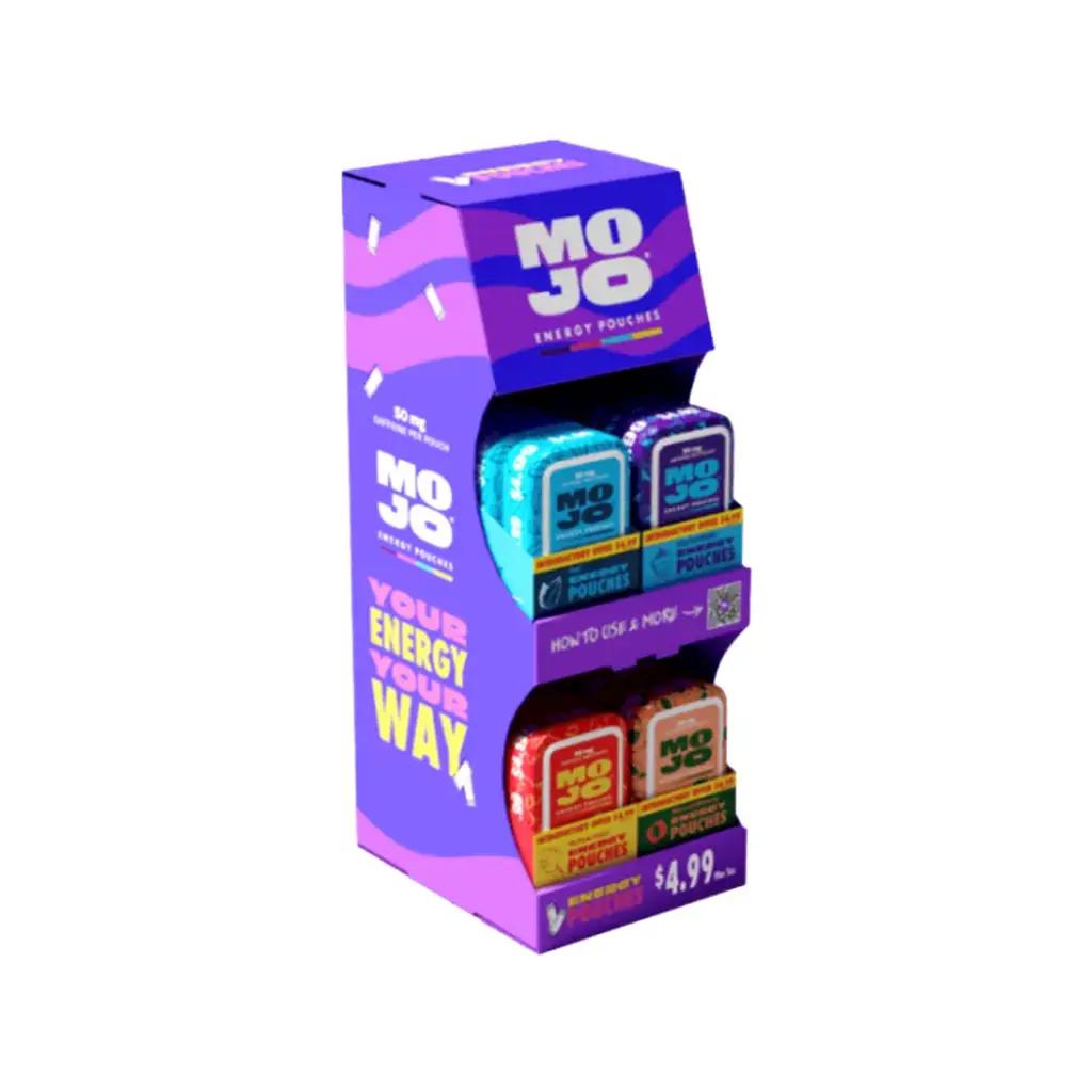 MOJO ENERGY POUCH DISPLAY $4.99 4PK