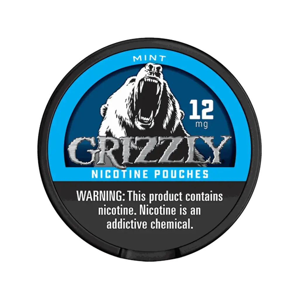 GRIZZLY NICOTINE POUCHES 12MG 5 ROLLS 