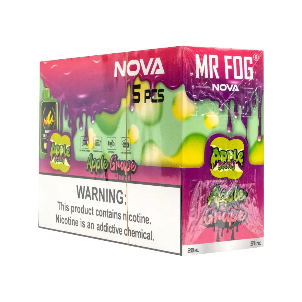 MR FOG NOVA 5PK  36K PUFFS (APPLE STEEZY) APPLE GRAPE