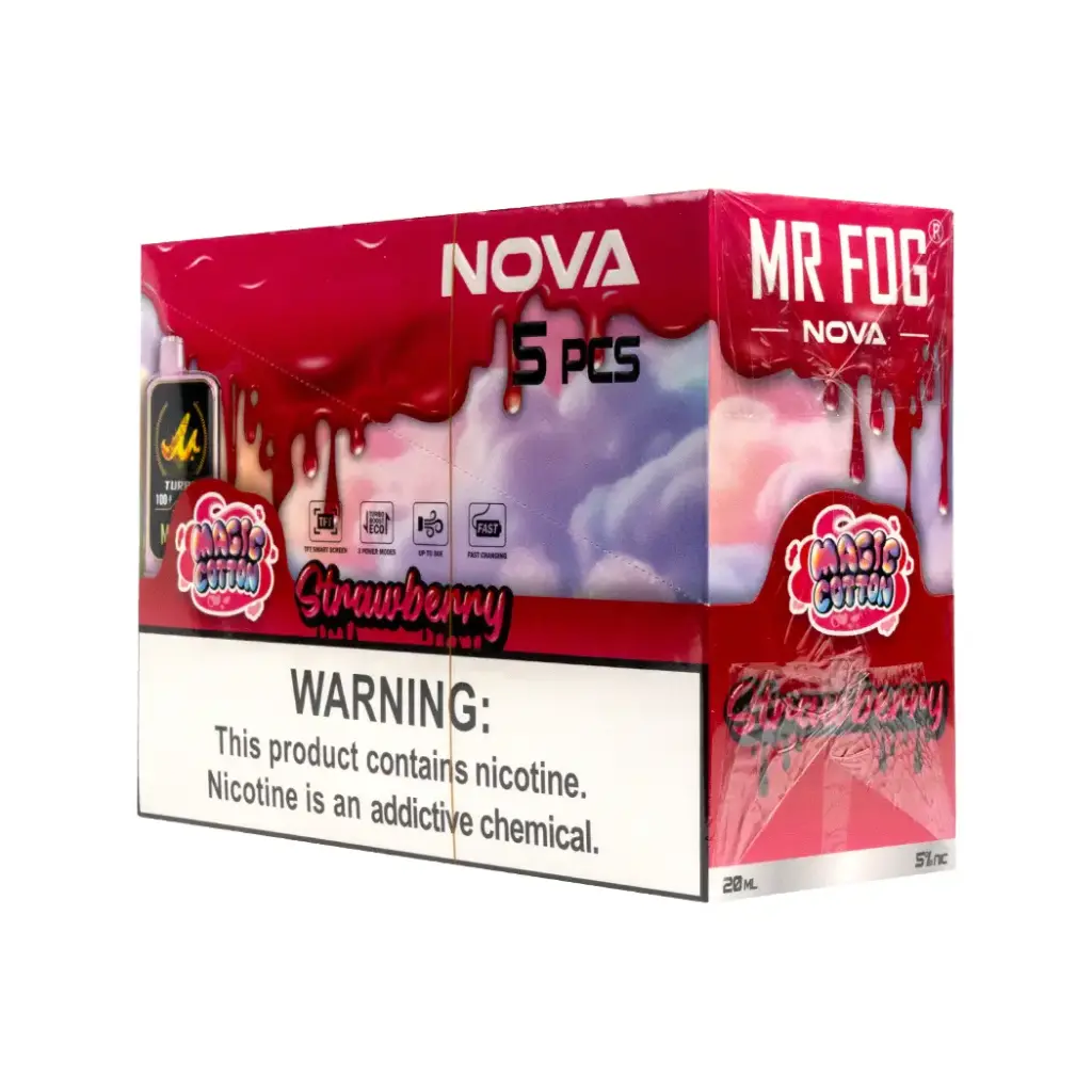 MR FOG NOVA 5PK  36K PUFFS (MAGIC COTTON) STRAWBERRY