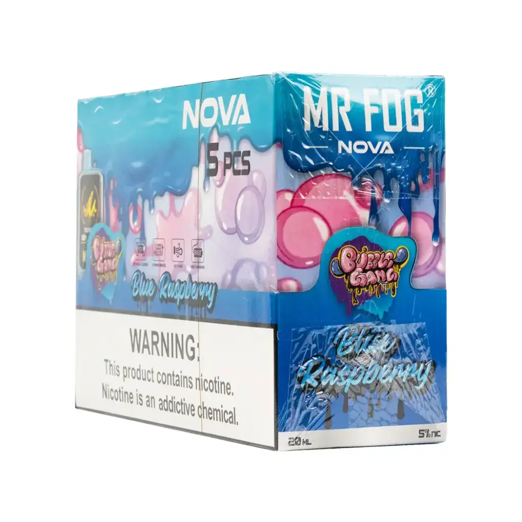 MR FOG NOVA 5PK 36K PUFFS (BUBBLE GANG) BLUE RASPBERRY